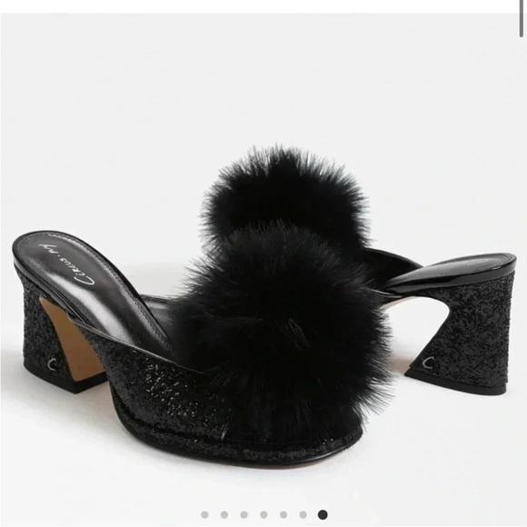 Circus by Sam Edelman Shoes - EUC Sam Edelman Black Pom-Pom Sequin Heels